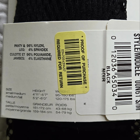 DKNY Women's Black Fishnet Model Tights Hosiery Sz Small - Picture 2 of 4